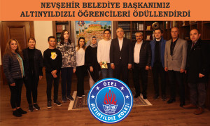 NEVŞEHİR BELEDİYE BAŞKANIMIZ ALTINYILDIZLI ÖĞRENCİLERİ ÖDÜLLENDİRDİ