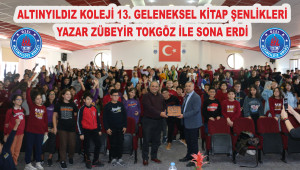 ALTINYILDIZ KOLEJİ 13. GELENEKSEL KİTAP ŞENLİKLERİ YAZAR ZÜBEYİR TOKGÖZ İLE SONA ERDİ