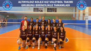 ALTINYILDIZ KOLEJİ KIZ VOLEYBOL TAKIMI GRUBUNU BİRİNCİLİKLE TAMAMLADI