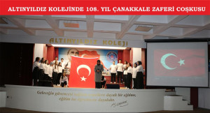 LTINYILDIZ KOLEJİNDE 108. YIL ÇANAKKALE ZAFERİ COŞKUSU