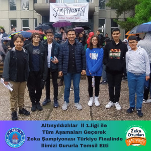 ALTINYILDIZLILAR İL 1.LİGİ İLE TÜM AŞAMALARI GEÇEREK ZEKÂ ŞAMPİYONASINDA İLİMİZİ GURURLA TEMSİL ETTİ