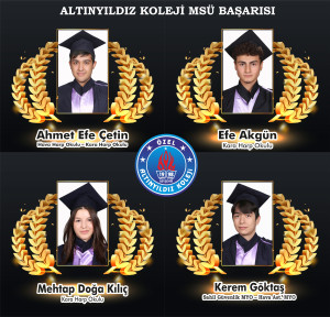 ALTINYILDIZ KOLEJİ FEN VE ANADOLU LİSESİ MSÜ BAŞARISI