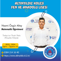 Matematik Öğretmeni Nazmi Özgür Altay Türkiye'nin Örnek Okulu Altınyıldız Kolejinde ⭐⭐⭐