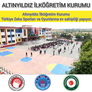 ALTINYILDIZ İLKÖĞRETİM KURUMU  TÜRKİYE ZEKA SPORLARI VE OYUNLARINA EV SAHİPLİĞİ YAPIYOR.