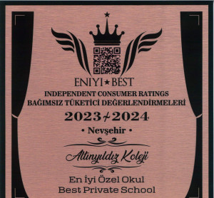 BAĞIMSIZ TÜKETİCİ DEĞERLENDİRMELERİNE GÖRE  NEVŞEHİR’İN EN İYİ ÖZEL OKULU YİNE ALTINYILDIZ KOLEJİ SEÇİLDİ