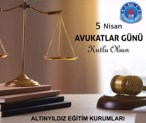 5 NİSAN DÜNYA AVUKATLAR GÜNÜ KUTLU OLSUN