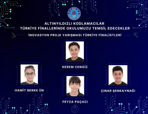 ALTINYILDIZLI KODLAMACILAR TÜRKİYE FİNALLERİNDE OKULUMUZU TEMSİL EDECEKLER