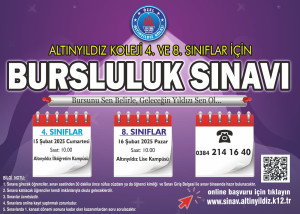 ALTINYILDIZ KOLEJİ 4. VE 8. SINIFLAR BURSLULUK SINAVI TARİHLERİ BELLİ OLDU