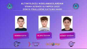 ALTINYILDIZLI KODLAMACILARDAN  SİGMA SCİENCE OLYMPİCS 2025 DÜNYA FİNALLERİNE KATILMA HAKKI