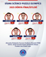 ALTINYILDIZLI KODLAMACILAR YİNE ZİRVEDE  ‘SİGMA SCİENCE-PUZZLE OLYMPİCS 2025 DÜNYA FİNALİSTLERİ’