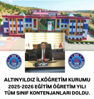 ALTINYILDIZ İLKÖĞRETİM KURUMUNDA  SINIF KONTENJANLARI DOLDU