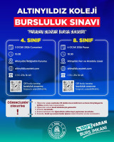 ALTINYILDIZ EĞİTİM KURUMLARINDA 2026 YILI BURSLULUK SINAVI BAŞVURULARI BAŞLADI.