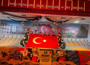 ALTINYILDIZ İLKÖĞRETİM KURUMUNDA ÇANAKKALE RUHU VE İSTİKLAL MARŞI COŞKUSU