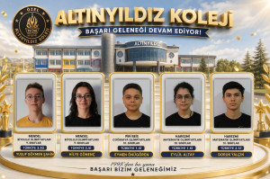 ALTINYILDIZ KOLEJİ  FEN VE ANADOLU LİSESİ ÖĞRENCİLERİNDEN  OLİMPİYATLARDA TÜRKİYE DERECESİ